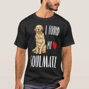 Camiseta Eu Encontrei Meu Cachorro Soulmate Golden Retrieve