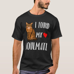 Camiseta Eu Encontrei Meu Parceiro Ideal Gato Somali Melhor