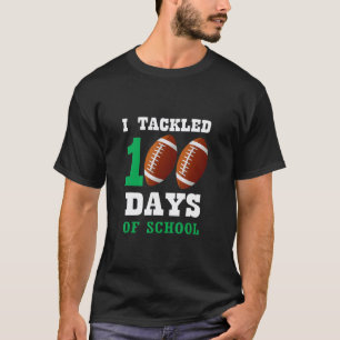 Camiseta Eu Enfrentei 100 Dias de Futebol Escolar Meninos P