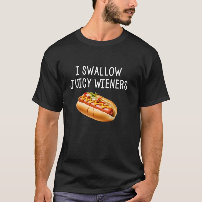 Camiseta Eu Engulo Juiche Com Piada Engraçada Sarcástico (Frente)