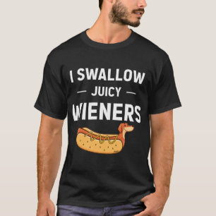 Camiseta Eu Engulo Salsichas Suculentas Piada Engraçada Ama