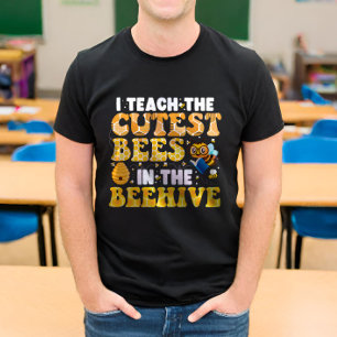 Camiseta Eu Ensino As Abelhas Mais Fofas Na Colmeia Profess