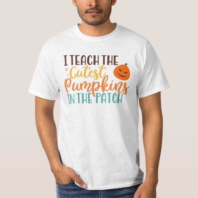 Camiseta eu ensino as abóboras mais bonitas do sanduíche ha (Frente)