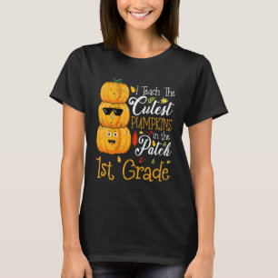 Camiseta Eu Ensino As Abóboras Mais Fofas No Remendo 1ª Sér