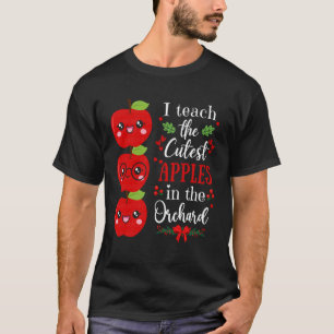 Camiseta Eu Ensino as Maçãs Mais Fofas no Pomar Fofo de Out