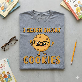 Camiseta Eu Ensino Biscoitos Inteligentes | Citação Diverti