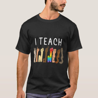 Camiseta Eu Ensino Bondade Autismo Professor Africano de Or