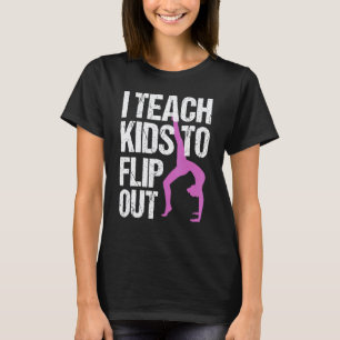 Camiseta Eu Ensino Crianças a Virar ao Contrário Professor
