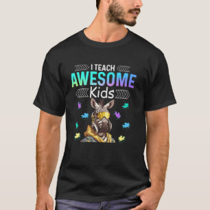 Camiseta Eu Ensino Crianças Incríveis Autismo Educação Espe