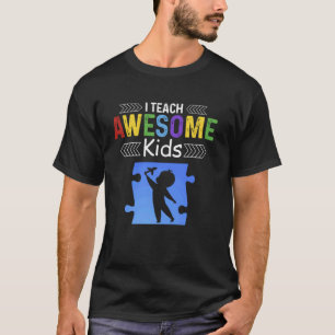 Camiseta Eu Ensino Crianças Incríveis Autismo Educação Espe