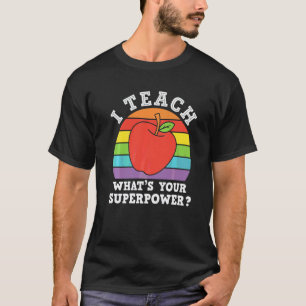 Camiseta Eu Ensino Dia de Orgulho Professor de Creche Volta