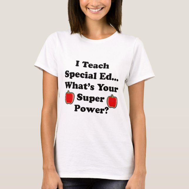 Camiseta Eu ensino Ed. especial (Frente)