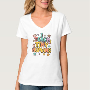 Camiseta Eu Ensino Humanos Pequenos