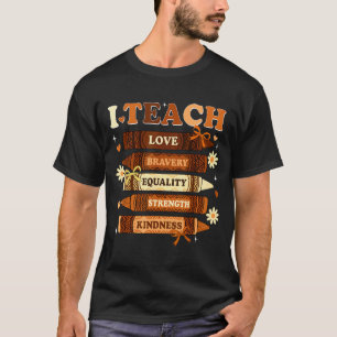 Camiseta Eu Ensino Mês da História Negra Giz de Cera Melani