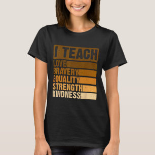 Camiseta Eu Ensino Mês da História Negra Melanina Afro Afri