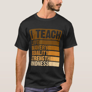 Camiseta Eu Ensino Mês da História Negra Melanina Afro Afri