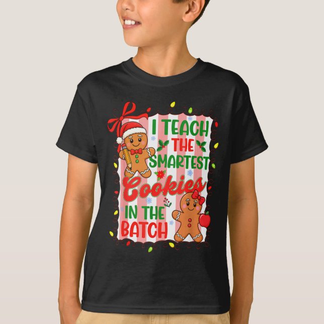 Camiseta Eu Ensino Os Biscoitos Mais Inteligentes Da Lote P (Frente)