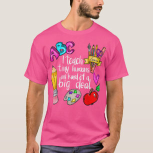 Camiseta Eu Ensino Pequeno Apreciação De Professores Humano