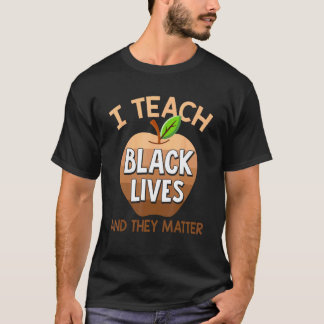 Camiseta Eu Ensino Vidas Negras & Elas Importam Juneteenth 