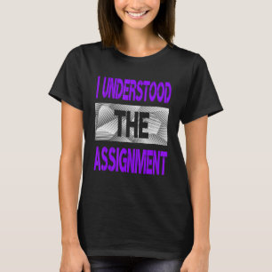 Camiseta Eu Entendi A Atribuição De Cor Roxa