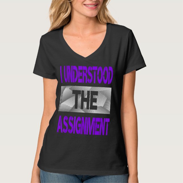 Camiseta Eu Entendi A Atribuição De Cor Roxa (Frente)