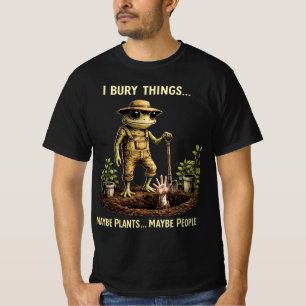 Camiseta Eu Enterro Coisas Talvez Plantas Talvez Pessoas Sa