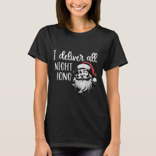 Camiseta Eu Entrego Papais noeis Natal Longa A Noite Paja