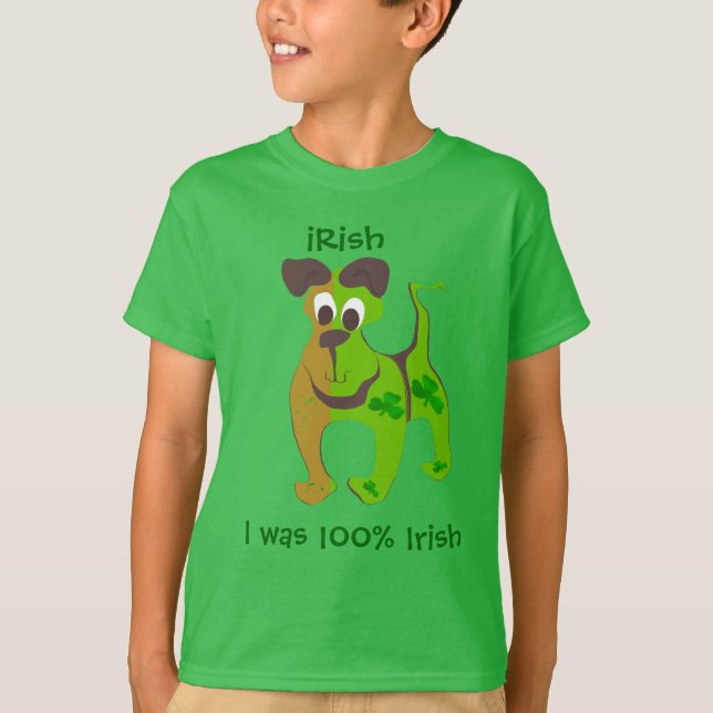 Camiseta Eu era 100% irlandês (Frente)