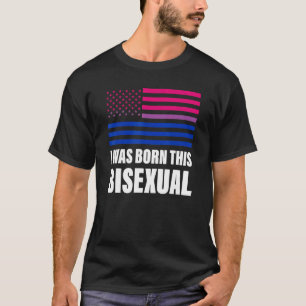 Camiseta Eu Era Nascer De Um Gay Pr De Bandeira Bissexual