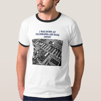 Camiseta Eu era nascido na base aérea japão de Tachikawa