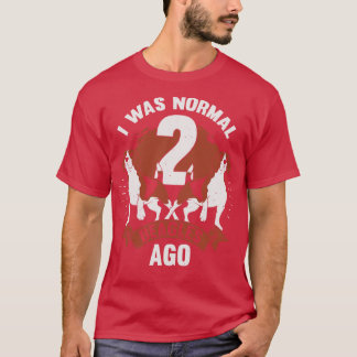 Camiseta Eu Era Normal 2 Beagles Ago Dog Lover Gift