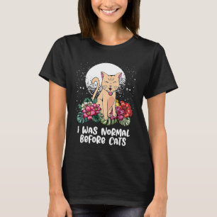 Camiseta Eu Era Normal Antes dos Gatos Gato Humor Gatinho