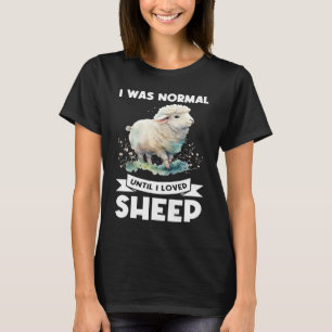 Camiseta Eu era normal até que eu amei ovelhas carneiros