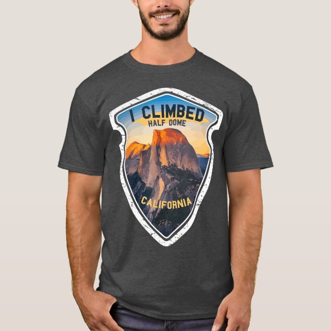 Camiseta Eu Escalei Metade De Meia De Meia-Morte Da Califór (Frente)