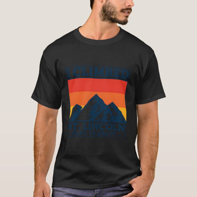 Camiseta Eu Escalei o Monte Lincoln (Frente)