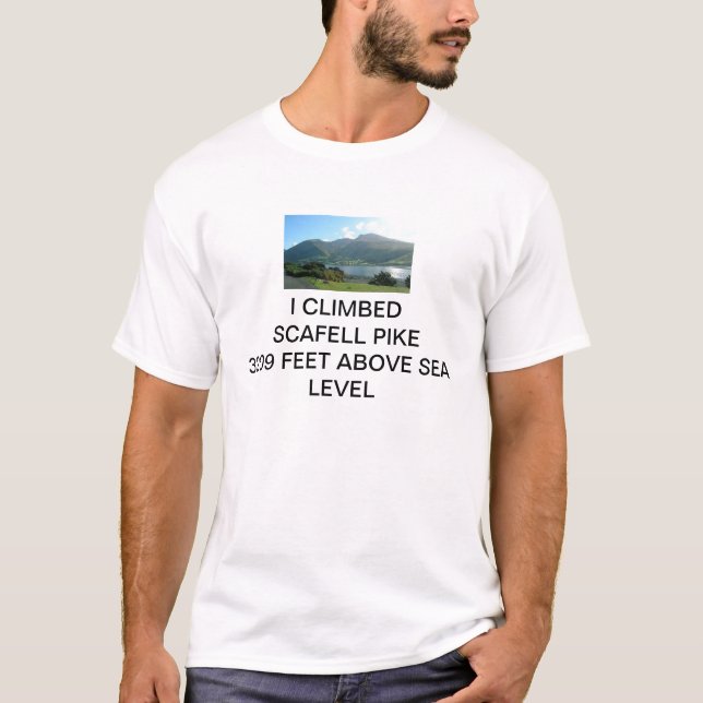 CAMISETA EU ESCALEI O PIQUE DE SCAFELL 3209 PÉS ACIMA DO (Frente)