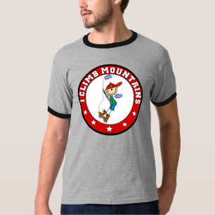 Camiseta Eu escalo o t-shirt das montanhas