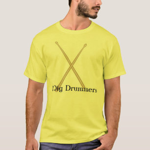 Camiseta Eu escavo bateristas
