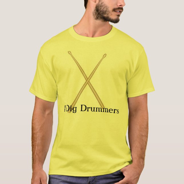 Camiseta Eu escavo bateristas (Frente)