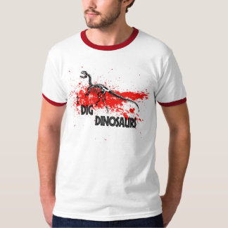 Camiseta eu escavo dinossauros