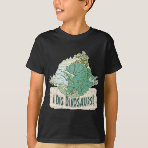 Camiseta Eu escavo dinossauros para caçadores do dinossaur
