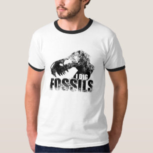 Camiseta EU ESCAVO FÓSSEIS T-Rex