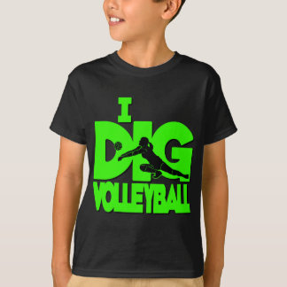 Camiseta Eu escavo VB, verde do néon