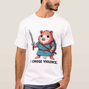 Camiseta Eu Escolhi o Guerreiro Hamster Violento