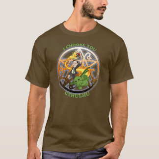 Camiseta Eu escolho Cthulhu: Alaranjado