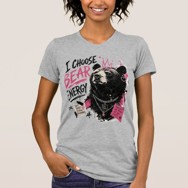 CAMISETA EU ESCOLHO ENERGIA DO URSO (Frente)