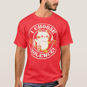 Camiseta Eu Escolho Gato Violento por Tobe Fonseca