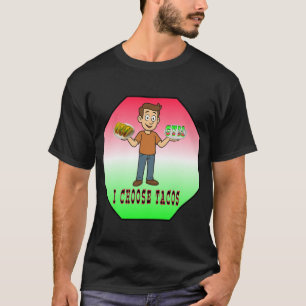 Camiseta Eu Escolho Tacos Design Divertido Academia vs Taco