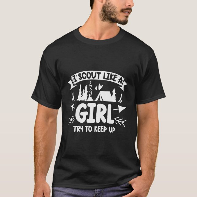 Camiseta Eu Escrevo Como Uma Garota Tentando Continuar A Fa (Frente)