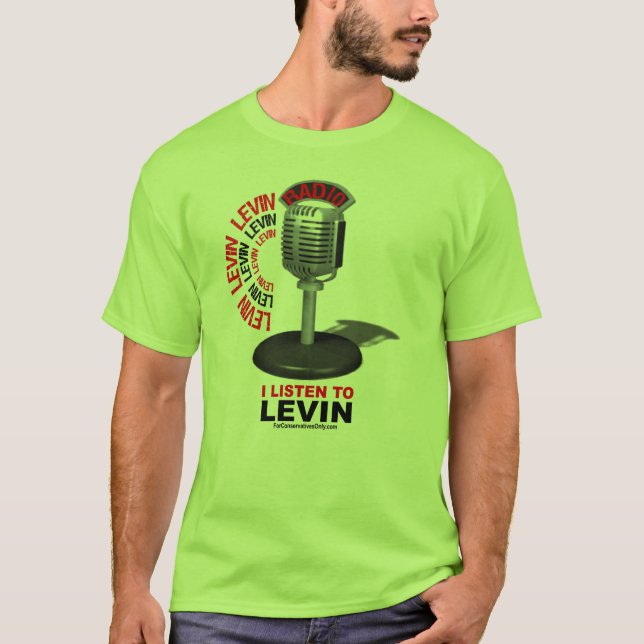 Camiseta Eu escuto Levin (Frente)
